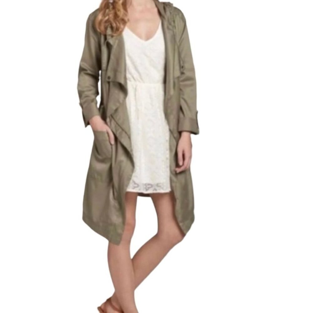 HOLLISTER Light Weight Hooded Trench M - Picture 1 of 13